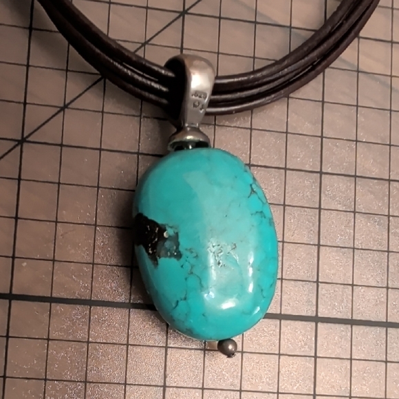 Silpada Sterling Silver Turquoise Necklace - Picture 8 of 9
